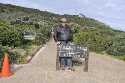20090820091830 - Shane at Cape Point Sign